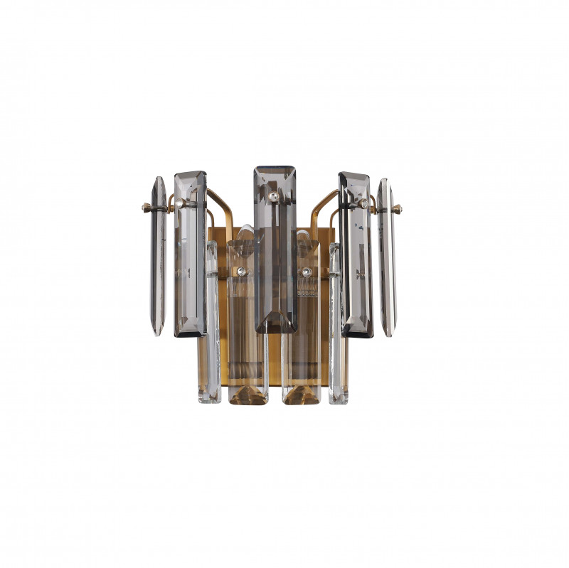 Бра 23*13*21 см, 2*E14 40W Бронза, Дымчатый, Прозрачный Stilfort Ton 2159/05/02W
