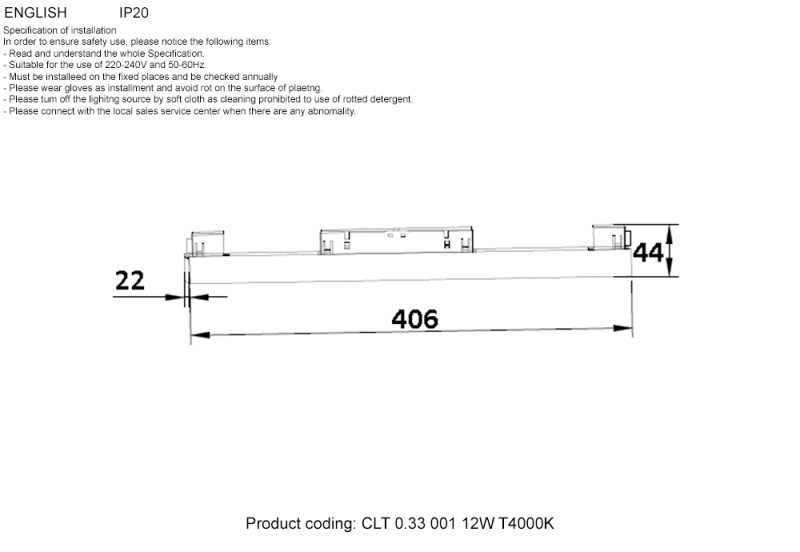 Светильник трековый магнитный  LED*12W, 4000K Crystal Lux CLT 0.33 001 12W WH T4000K, Белый