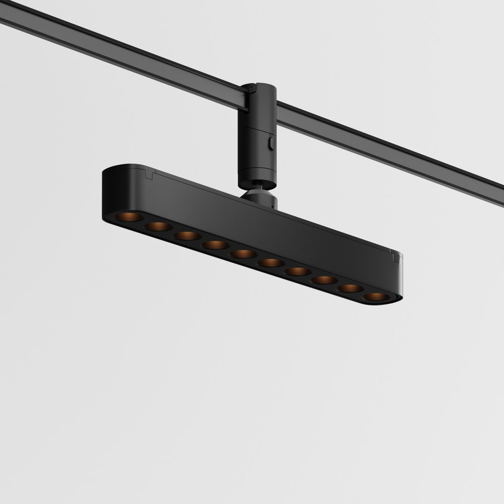 Трековый светильник 27,5*3,5*-11,7 см, *LED*20W, 3000K, Maytoni technical FLEXITY TR203-1-10W3K-S-B, Черный