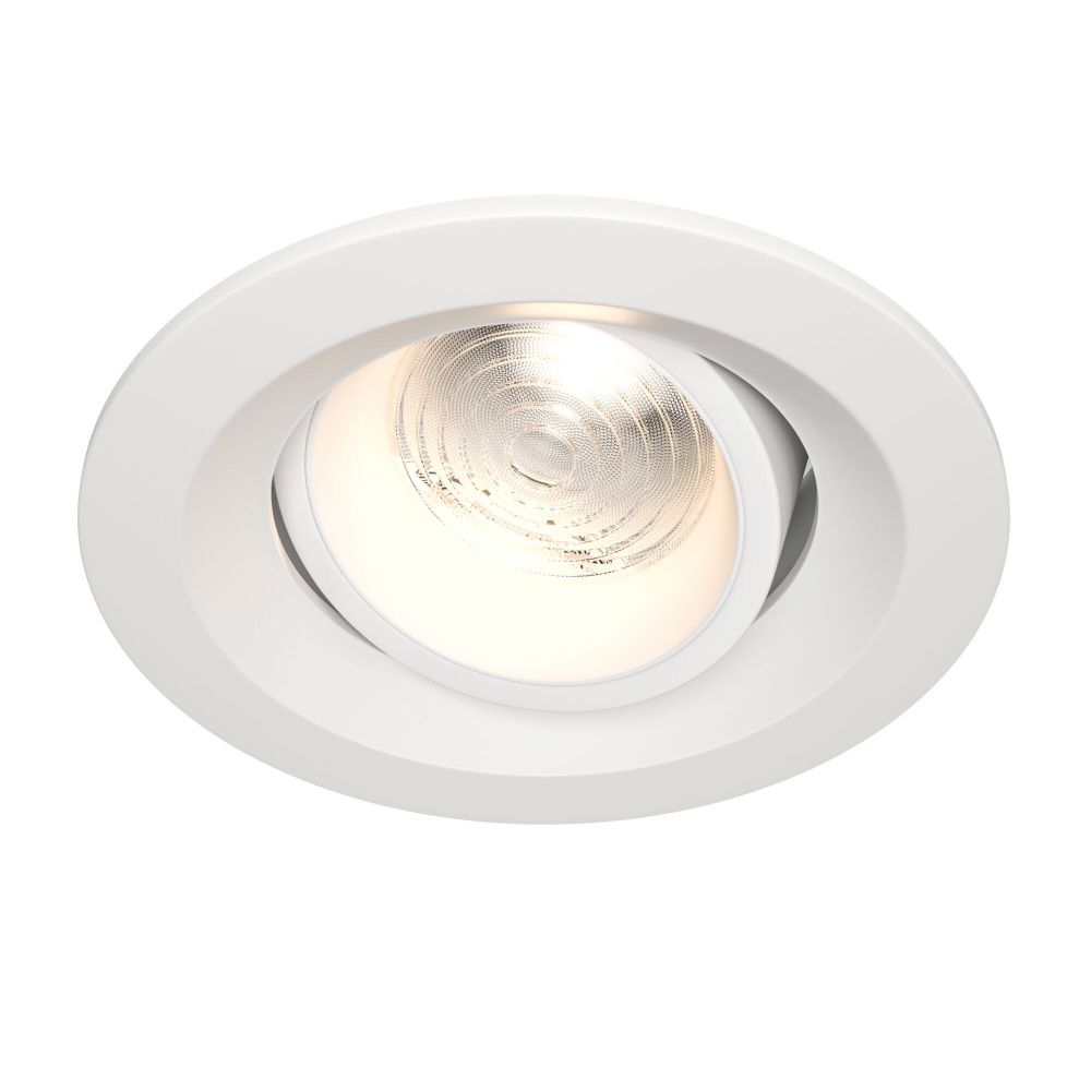 Встраиваемый светильник 9 см, 7W, 3000К, Maytoni Elem DL052-L7W3K, белый