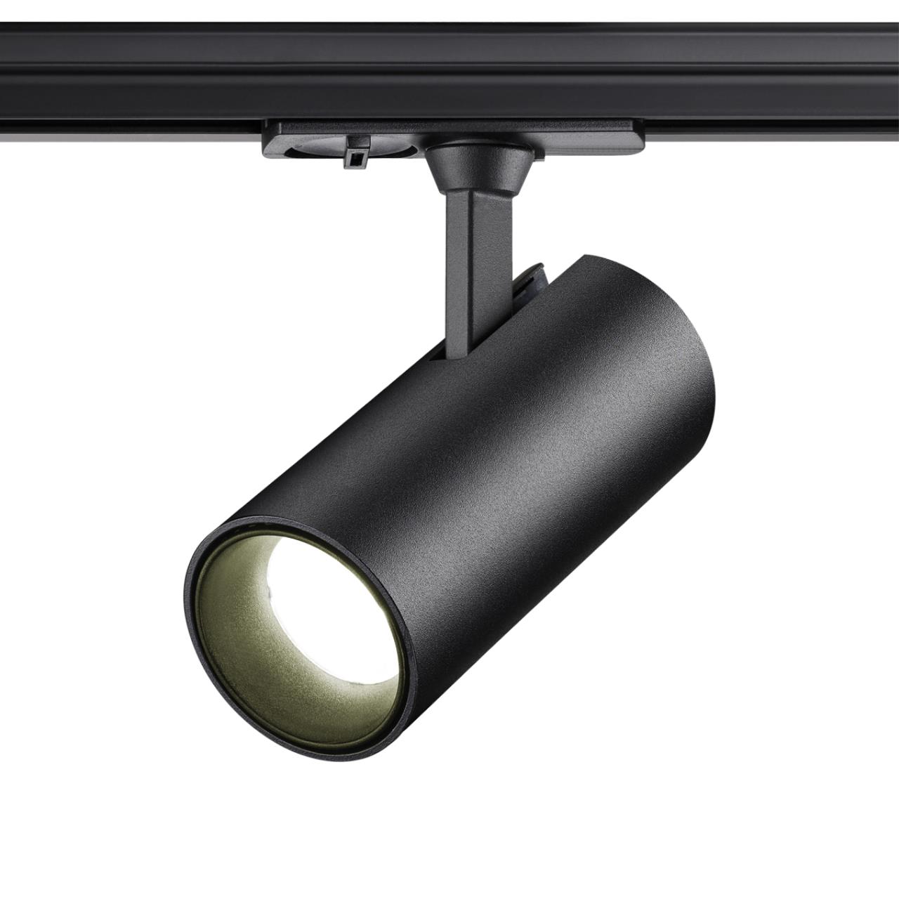 Светильник светодиодный однофазный трехжильный трековый 12,5*8,1*6 см, LED 24W*4000 К, Novotech Port Selene, черный, 359162