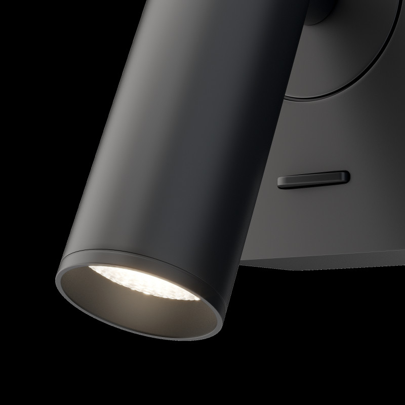 Бра 6 см, 3W, 3000К Maytoni Mirax C039WL-L3B3K черный