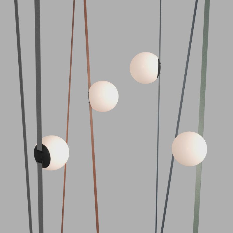 Светильник на шине 15*14,7 см, LED * 10W, 4000K, Denkirs Belty Orb DK5550-BK, черный