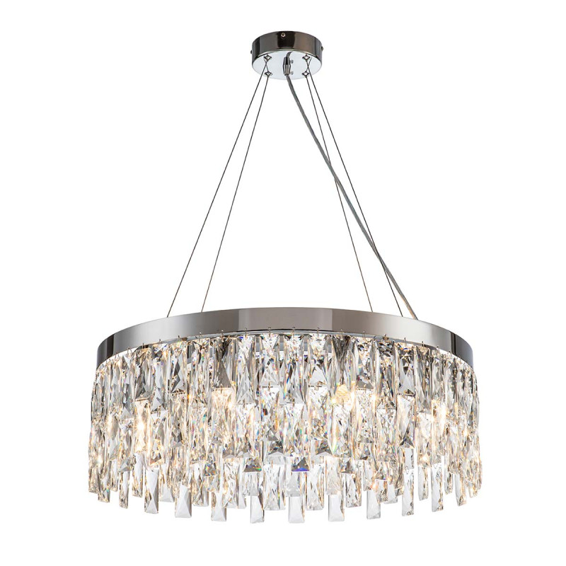 Подвесной светильник 600*600*255/1255 мм, 8*E14 хром Indigo Anna V000385, 12029/8P Chrome