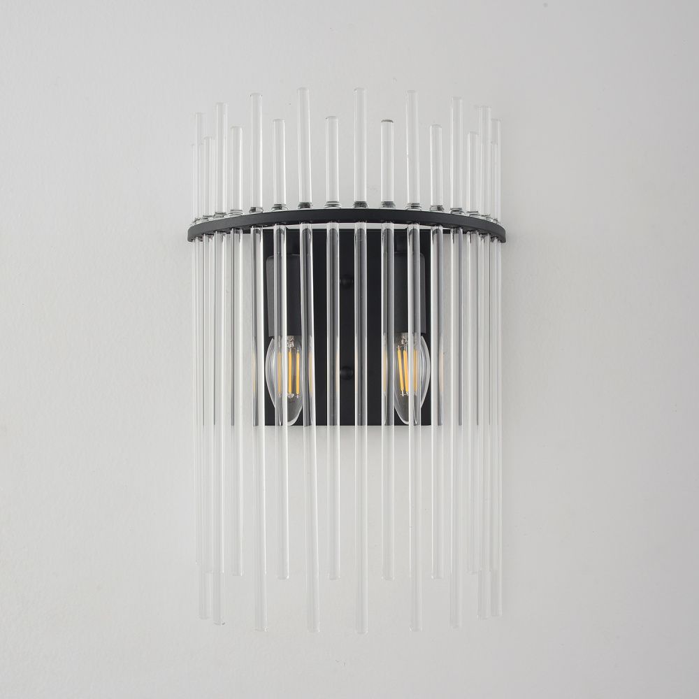 Бра 39 см, Crystal Lux CLARO AP2, черный