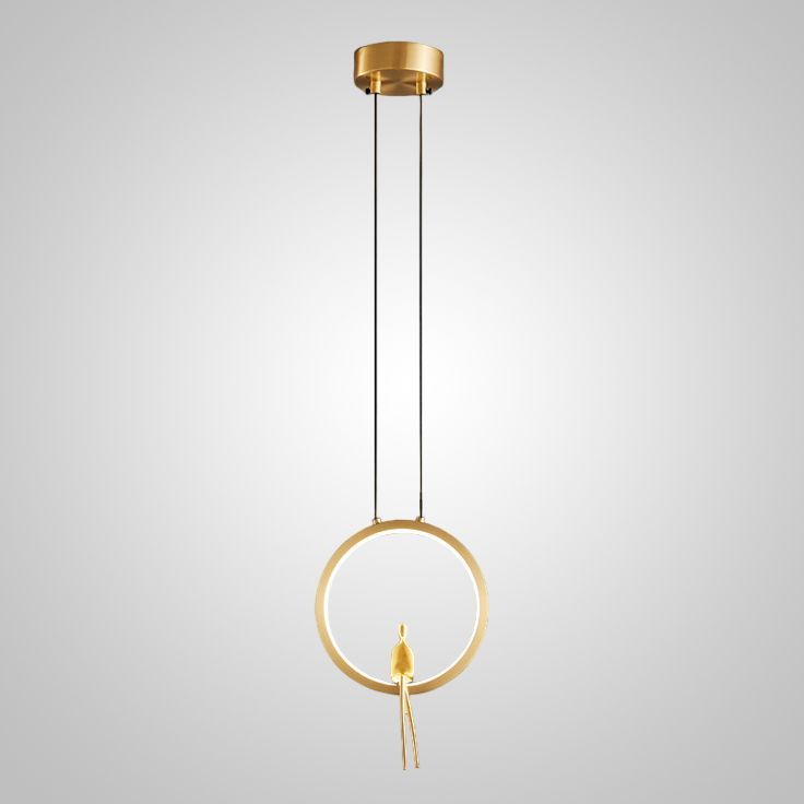 Подвесной светильник REMUS ONE Brass 18*18*27 см, 1*LED*10W, 3000, 4000, 5000K, ImperiumLoft remus-one01, Латунь