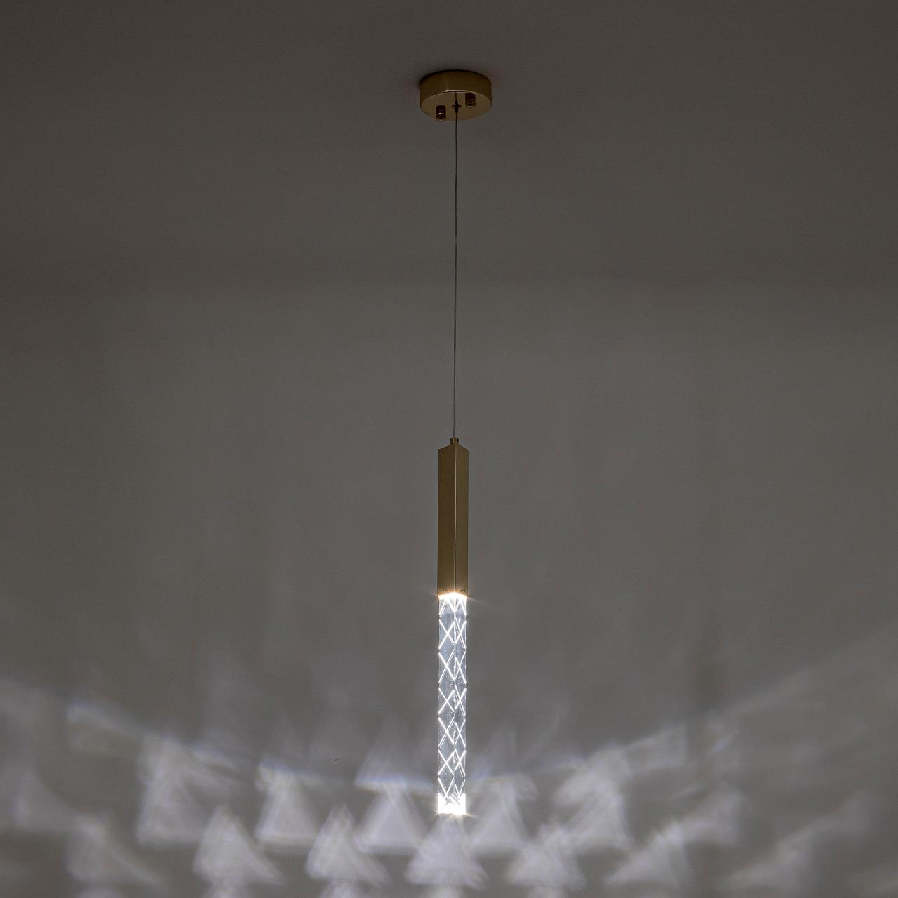 Подвесной светильник 16*16*160 см, LED 5W, 4000K, Золото MODELUX ML.88956.1 GD