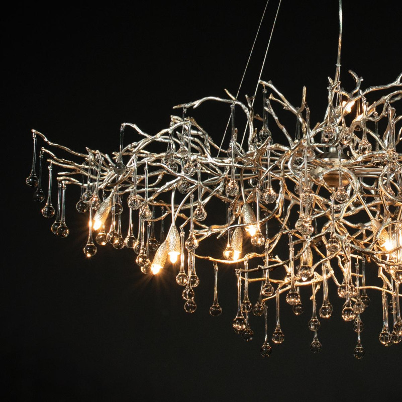 Люстра 150*90 см, 15*G9*W, Loft It 10067/1500 SG Bijout, Золото с серебром