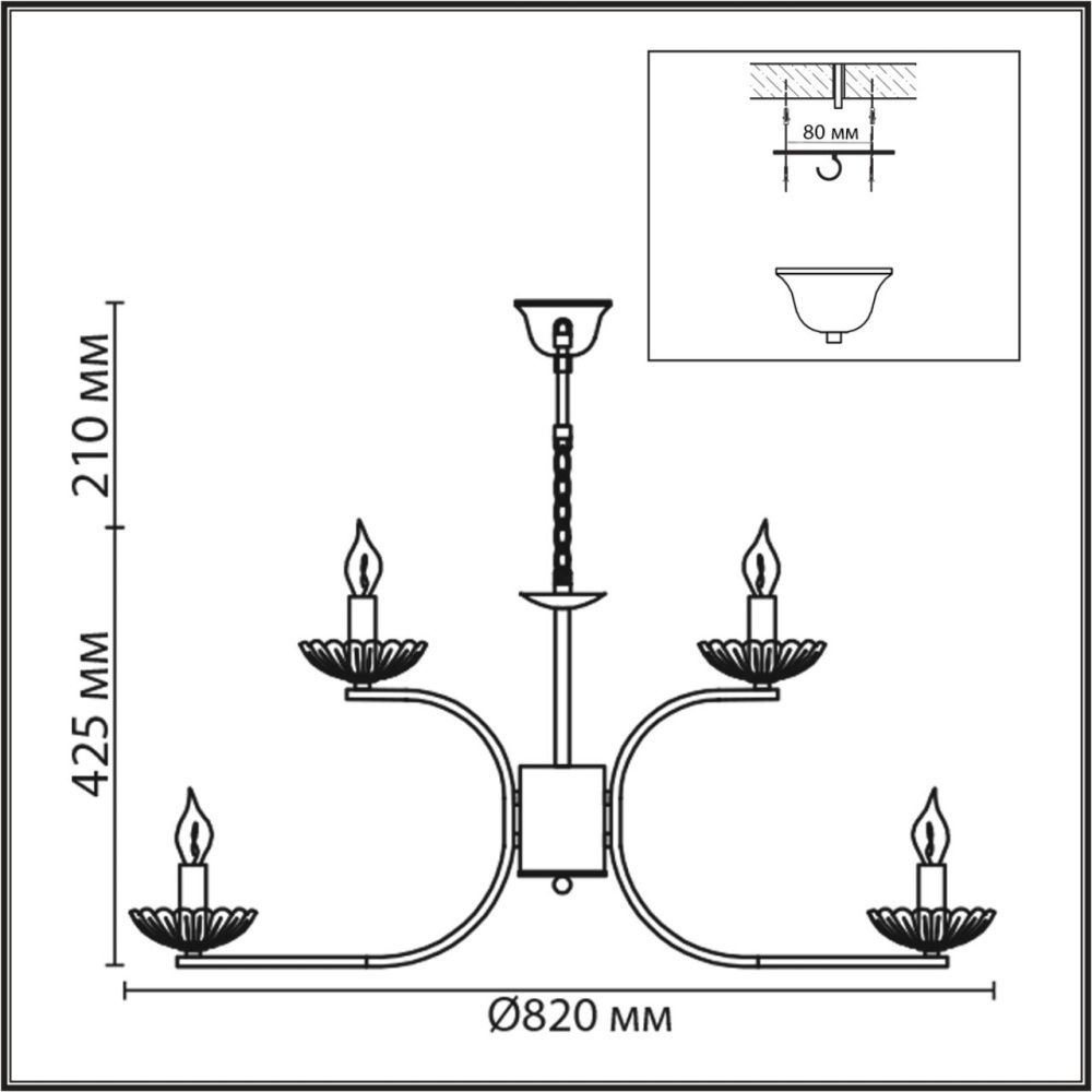 Люстра *62*63,5- см, 9*E14*40W, Lumion Lolina LUM8155/9, хром