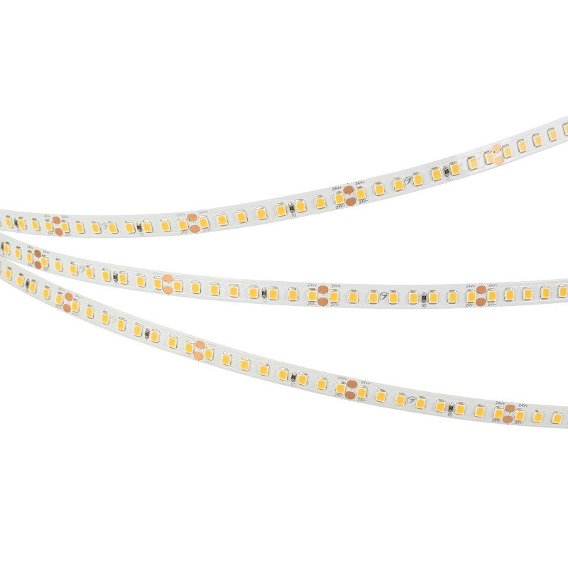 Лента UL-A160-8mm 24V Warm2700 (12 W/m, IP20, 2835, 5m) (Arlight, 7 лет) 040012. Цена указана за 5 метров. Продается кратно 5 метрам.