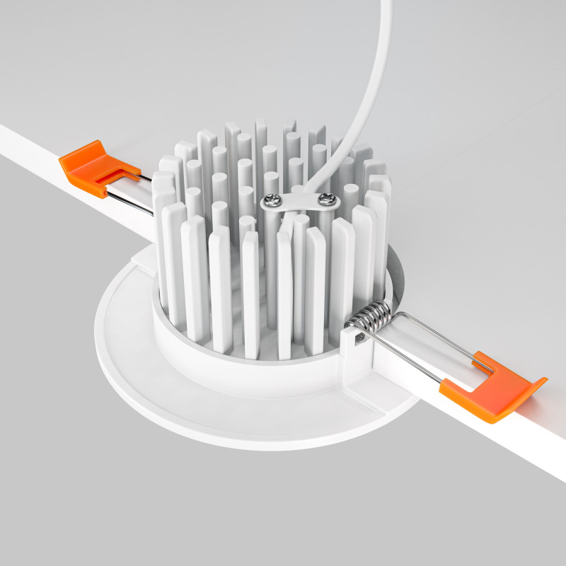 Встраиваемый светильник 9 см, 7W, 3000К, белый, теплый свет, Maytoni Zen DL038-2-L7W, светодиодный