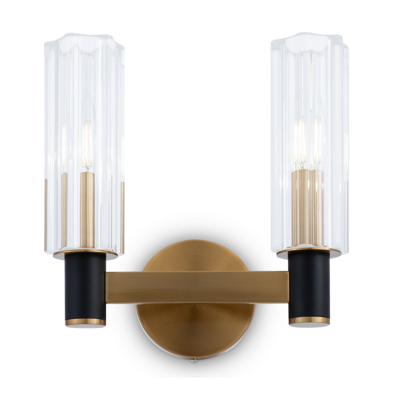 Светильник 25 см, Maytoni Ambra FR5167WL-02BS, латунь-черный