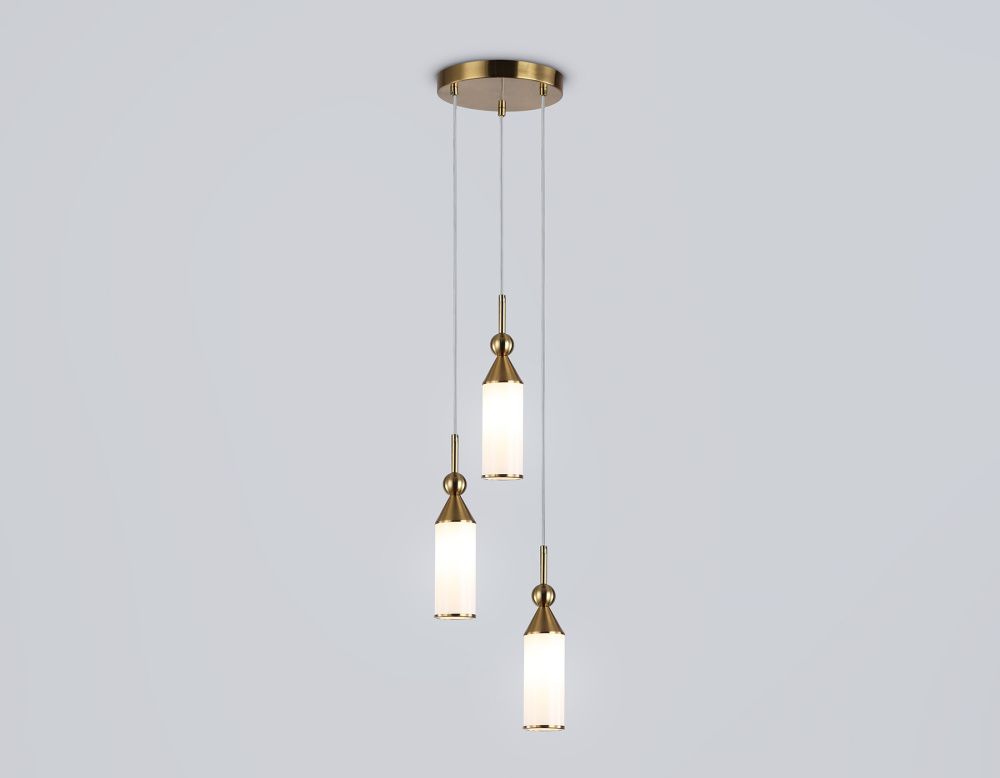 Подвесной светильник **-120 см, 3*E14*40W, K, Ambrella Light High Light LH55272, латунь