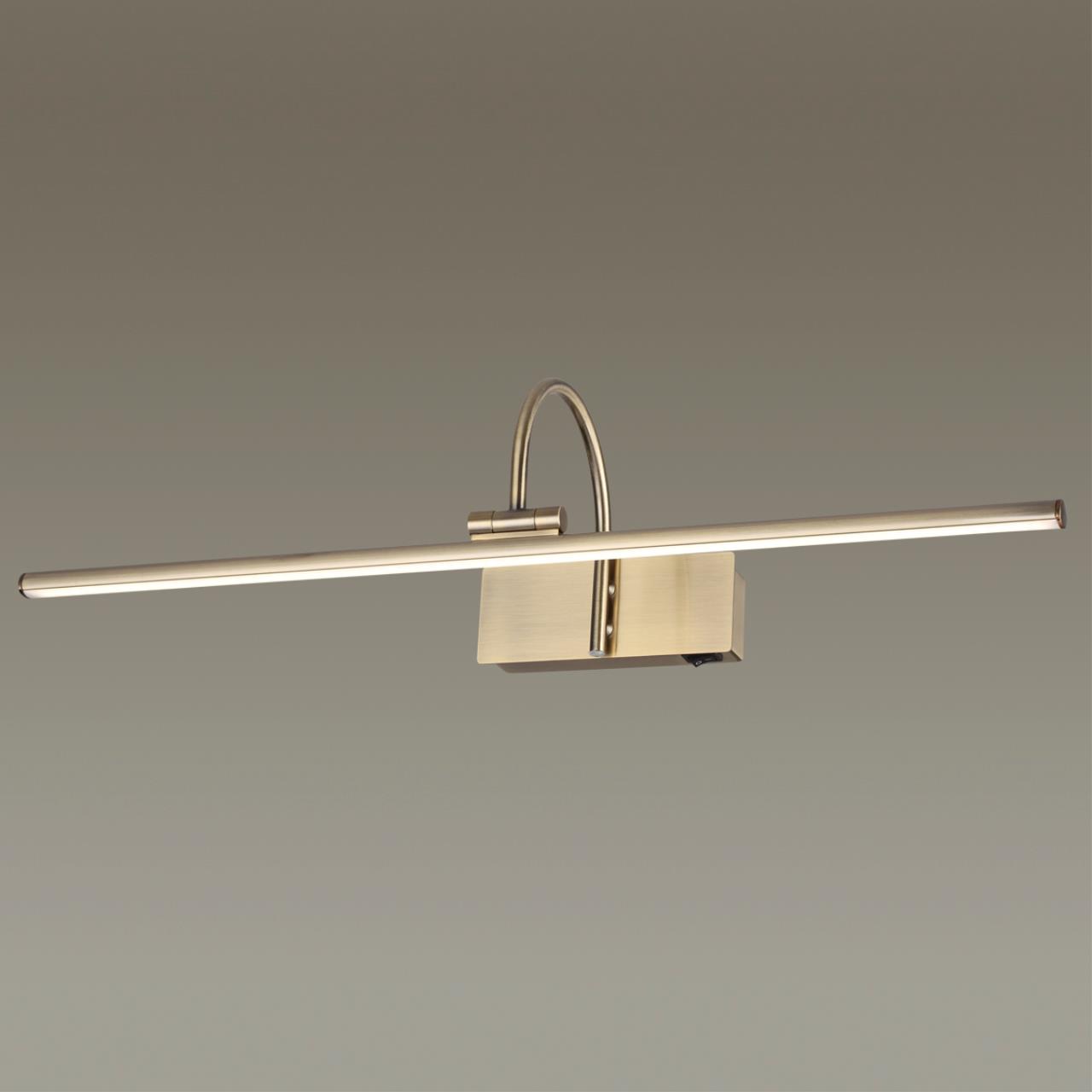 Подсветка 60 см, 12W, 4000K, Odeon Light Geba 4911/12WL, бронза