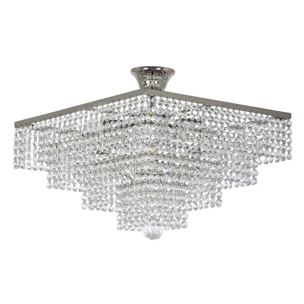 Люстра *40*26 см, 4*E27*60W, Arti Lampadari Rozzano Nickel Rozzano E 1.5.40.600 N, Матовый никель