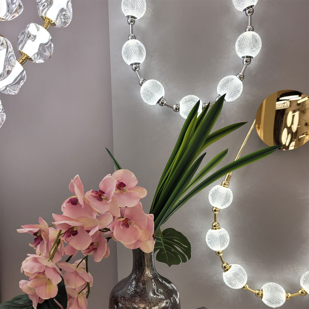 Светодиодный светильник 70 см, 25W, 4000K, Odeon Light CRYSTAL 5007/25WL, хром