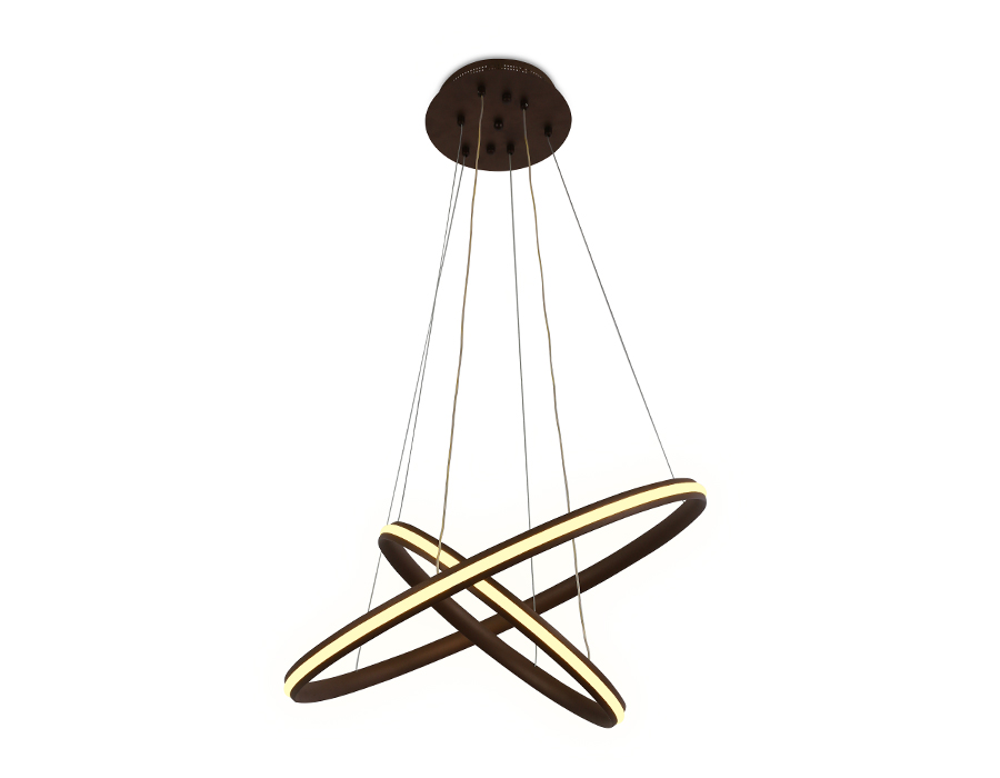 Светильник подвесной 60*110 см, LED 84W, 3000К, кофе Ambrella Comfort Line FL406