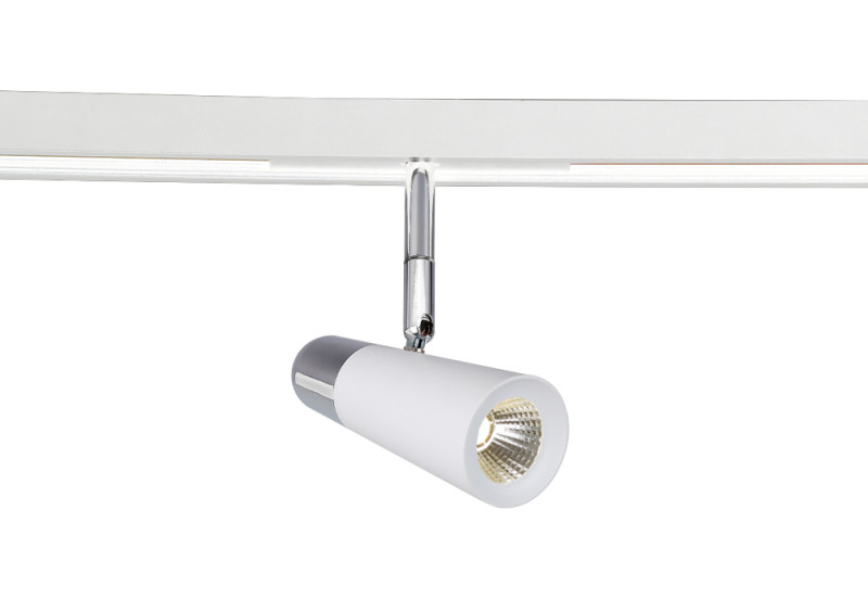 Трековый светильник магнитный 5 см, 12W, 4000K, Crystal Lux CLT 0.33 006 12W WH-CH 4000K Белый+Хром