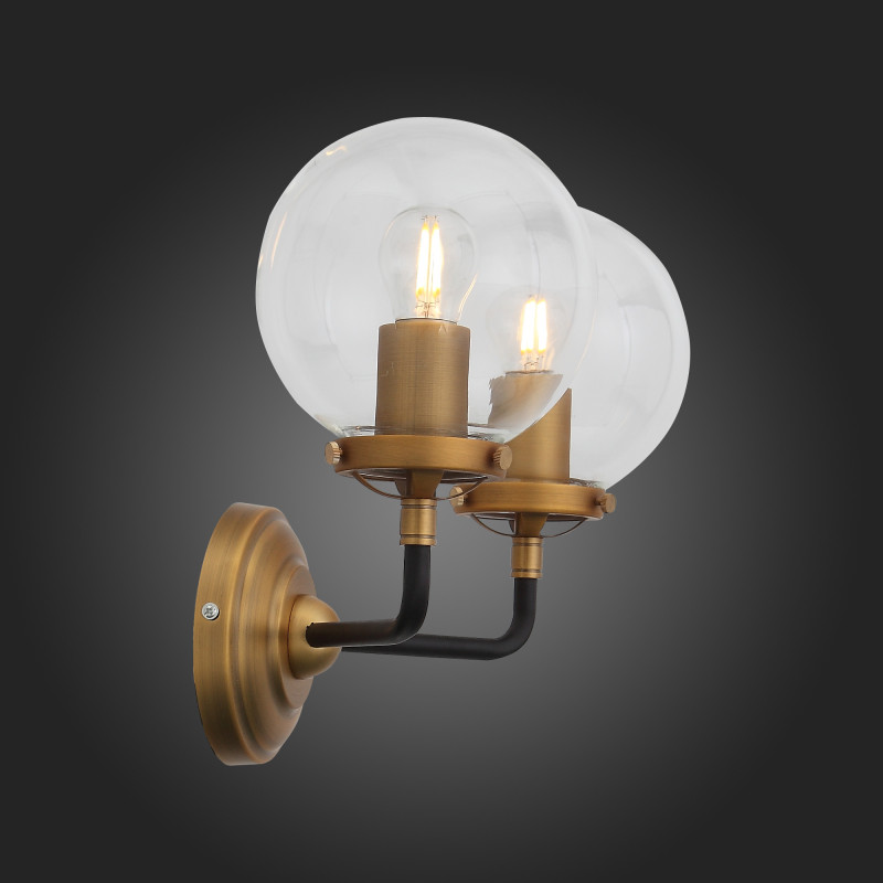 Бра 36 см, ST LUCE VARIETA SL234.401.02 Черный, Золото