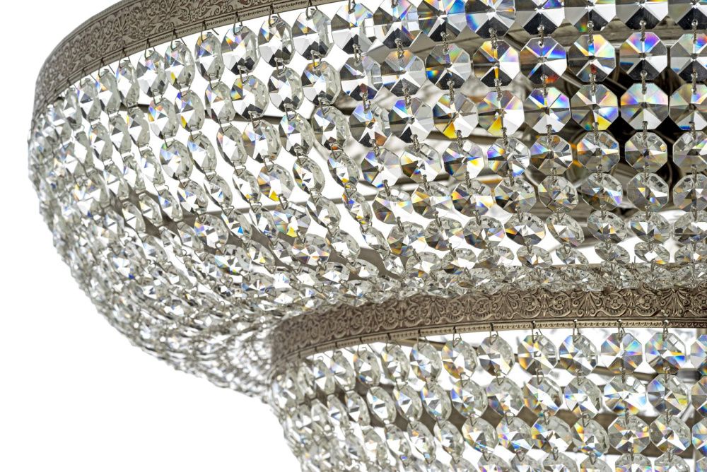 Люстра потолочная *60*200 см, 16*E14*40W, Arti Lampadari Santa Gold Santa E 1.8.60.600 N, никель