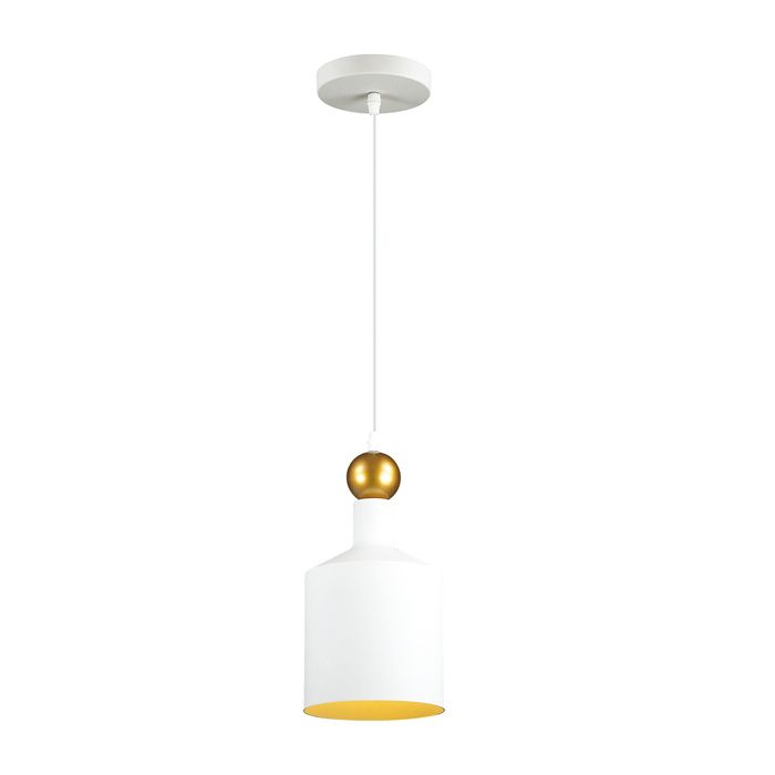 Подвесной светильник Odeon Light Bolli 4087/1 белый, диаметр 15 см