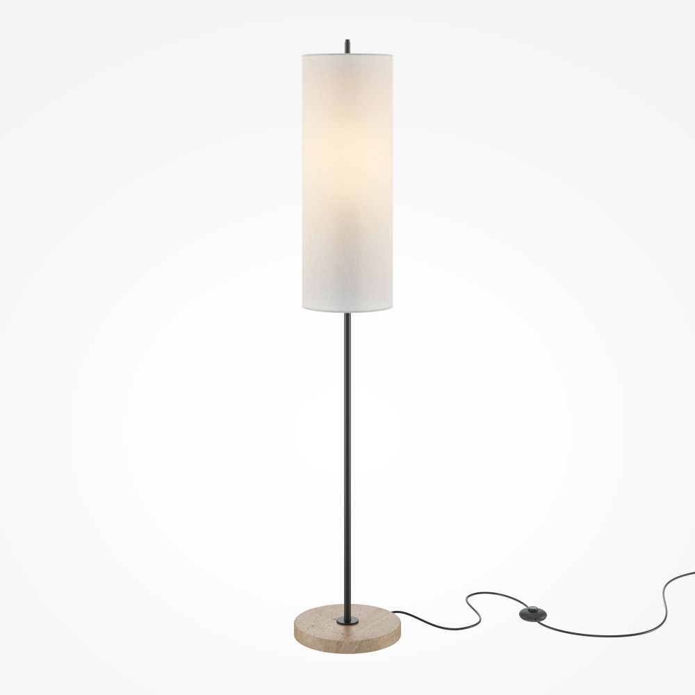 Напольный светильник (торшер) 22*143 см, 1*E27*60W, K, Maytoni Glamping MOD437FL-01B, Черный