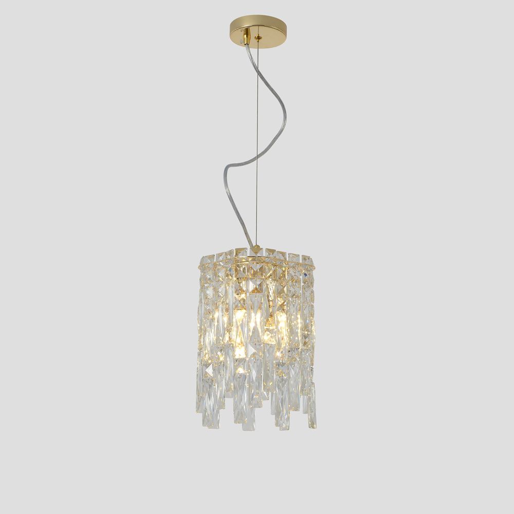 Светильник подвесной *20*30-82-152 см, 2*E14*40W, Crystal Lux Abril ABRIL SP2 GOLD, Золото