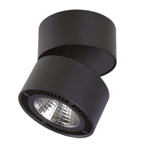 Светильник 12,5*12,5 см, LED 15W, 4000K Lightstar Forte 214817 черный LED