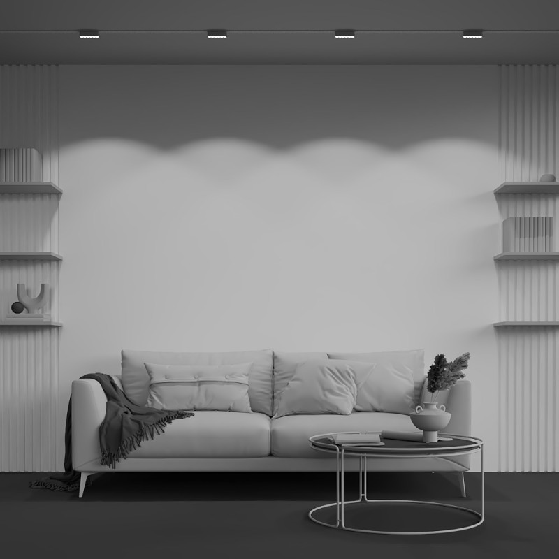 Трековый светильник 2,6*11,6*2,8 см, LED 6W, 4000К, Белый Maytoni Points TR082-1-6W4K-M-W