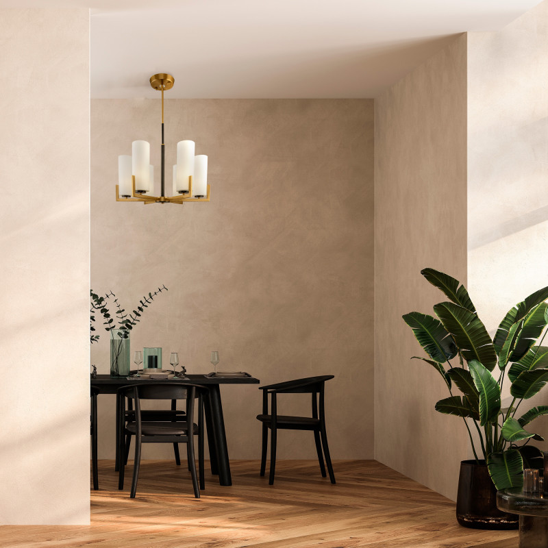 Люстра на штанге Maytoni Fortano MOD089PL-06BS, диаметр 67 см, латунь