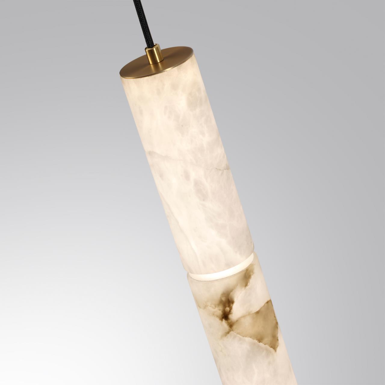Подвесной светильник 6*150 см, 1 LED*15W, 3000 К, Odeon Light Marbella, латунь 6674/20L