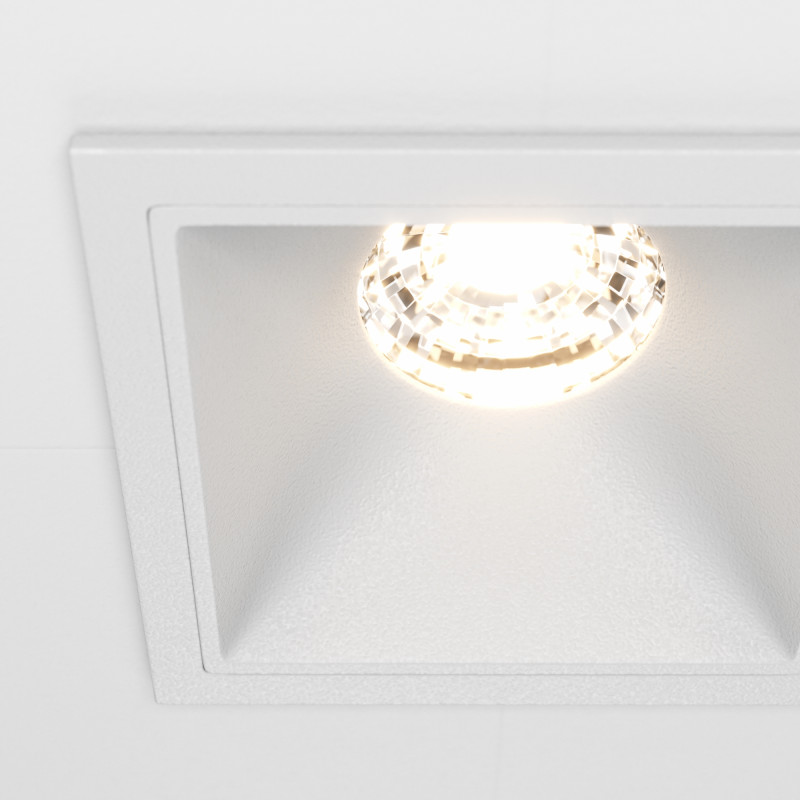 Светильник 7 см, 10W, 3000K, Technical DL043-01-10W3K-D-SQ-W, белый, 36°, Dim, Triac