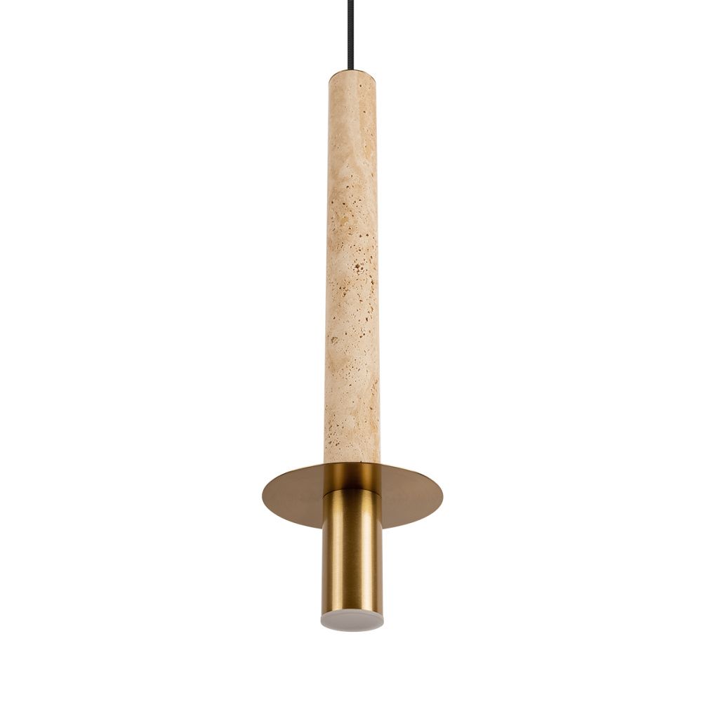 Подвесной светильник 13 см, Loft IT Everest 10583B Bronze, бронза-травертин