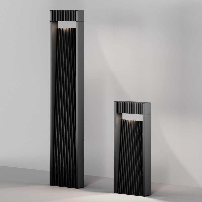 Садово-парковый светильник 16,4*4,7*80 см, LED, 13W, 3000К, Maytoni Sten O444FL-L13GF3K1 серый