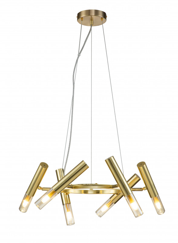 Подвесной светильник 480*480*255/1365 мм, 6*G9 золото Indigo Sigaro V000233, 13006/6P Gold