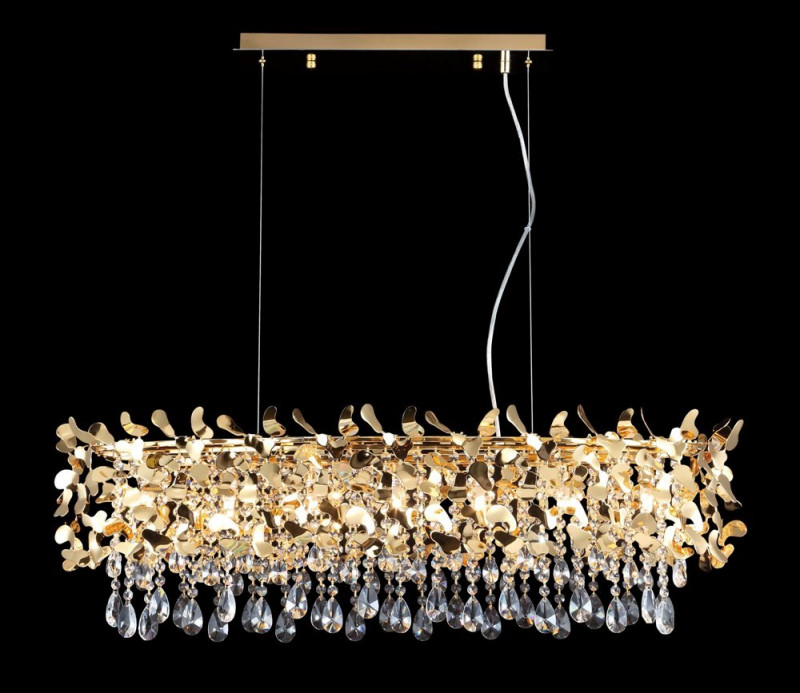 Люстра 100*30 см, Crystal Lux ROMEO SP8 GOLD L1000 Золотой