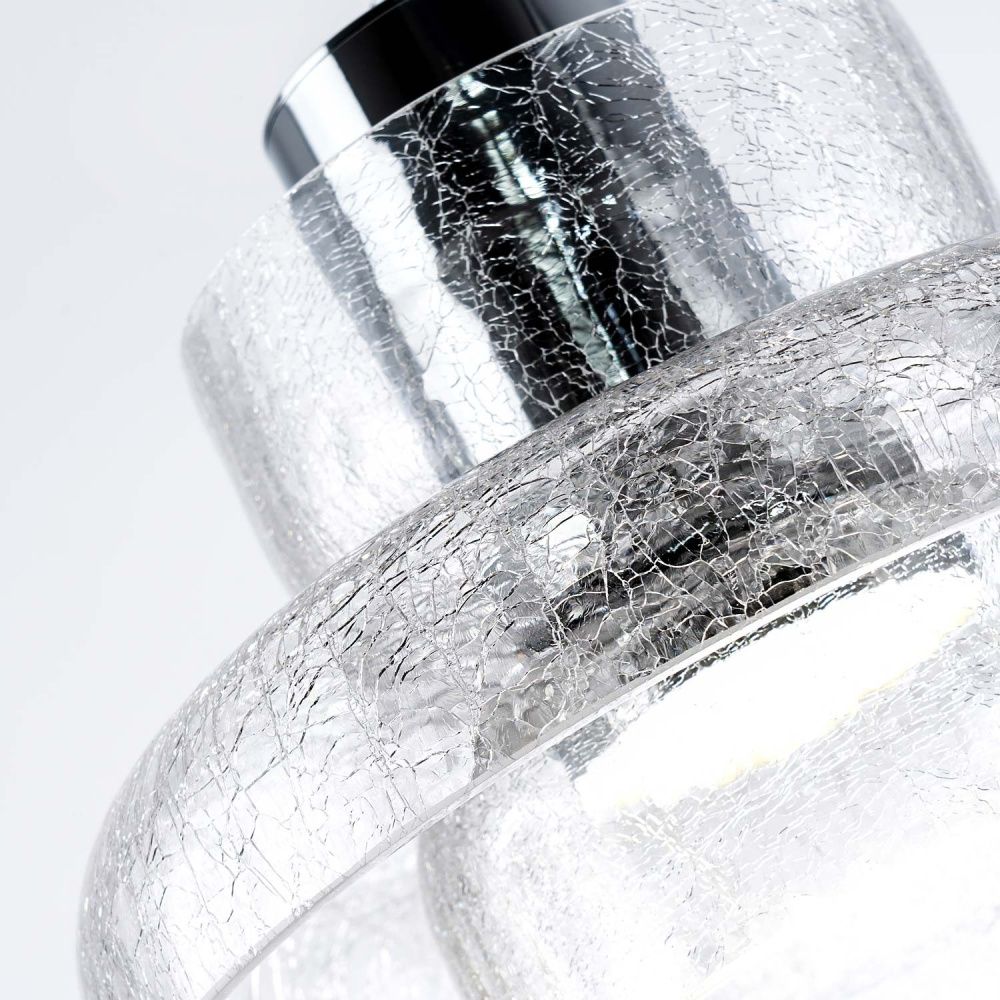 Подвесной светильник 9x22x17см, LED, 10Вт, 3000 / 6500К, Modelux MS.1412.220 CR Хром