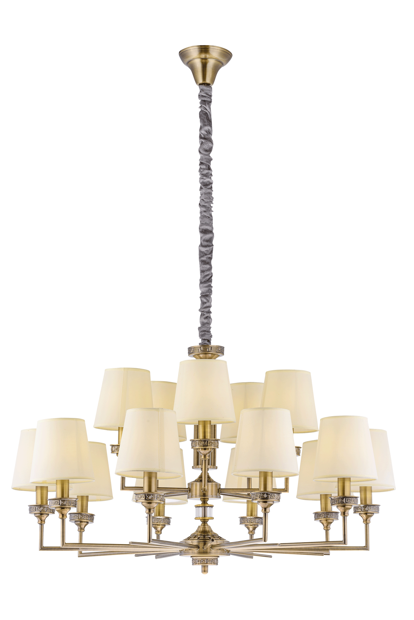 Люстра  940*550-1500, 15*E14, 40W NewRgy Модерн 8906/10+5BR BRONZE, Бронза