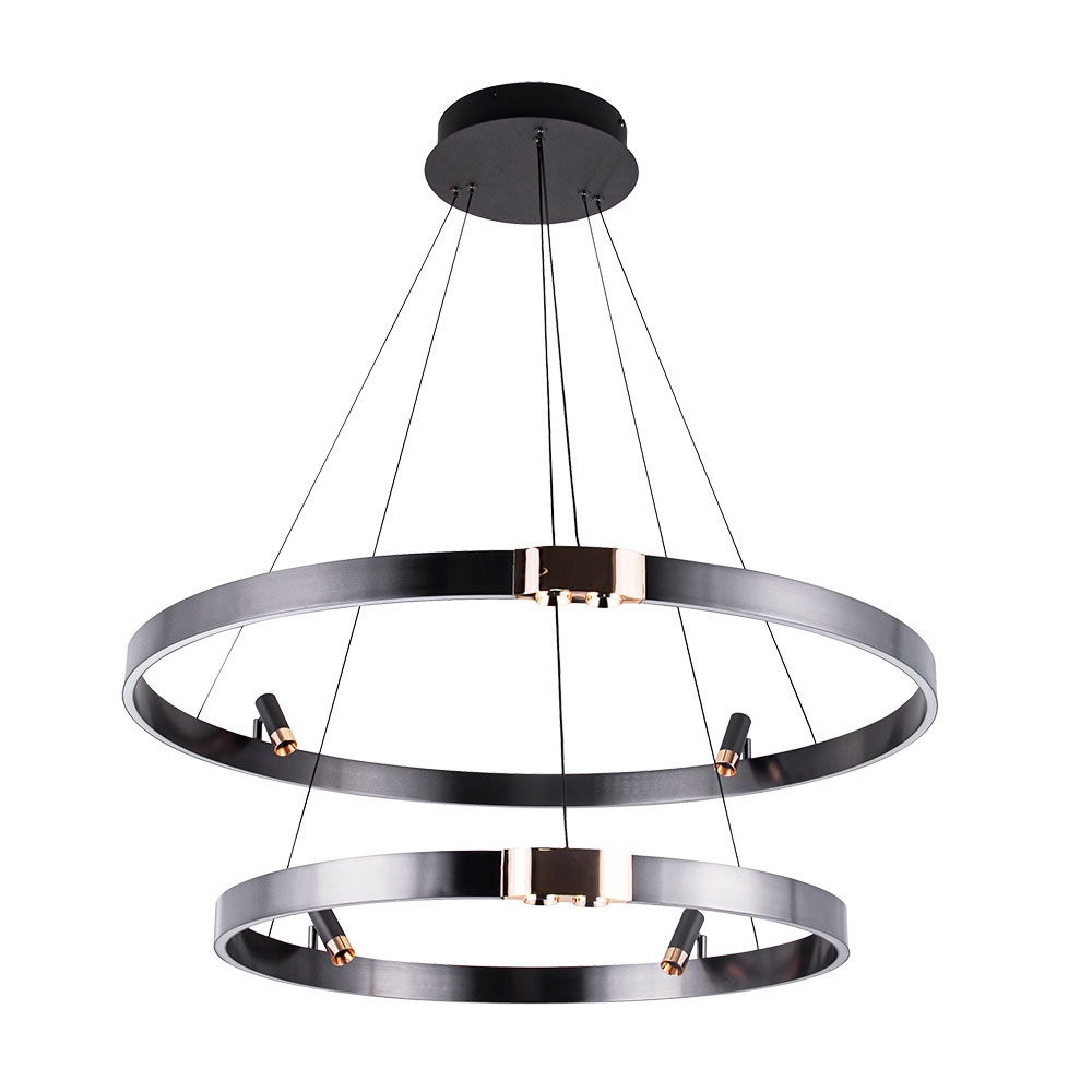 Подвесной светильник 10*80 см, 1*LED, 64W, 3000K Arte Lamp Cesare A1993SP-64BK, Черный