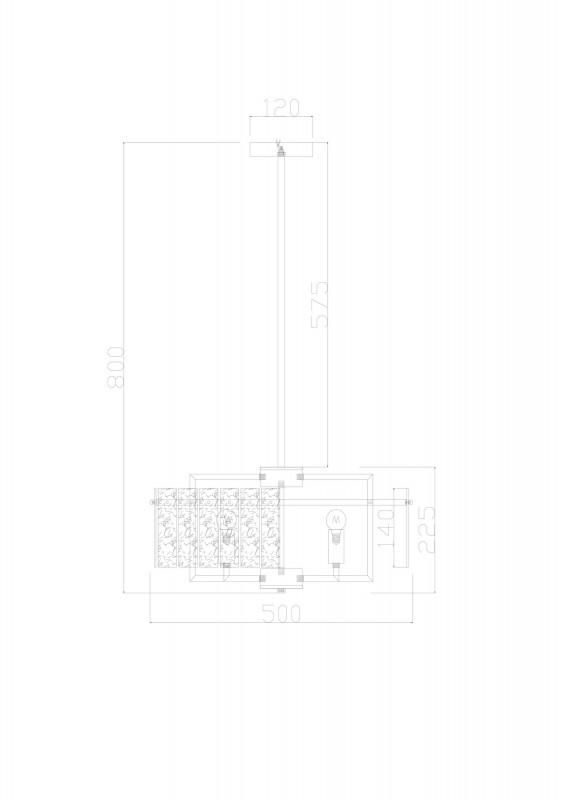 Светильник 50 см, Freya Basilica FR5166PL-06BS, латунь