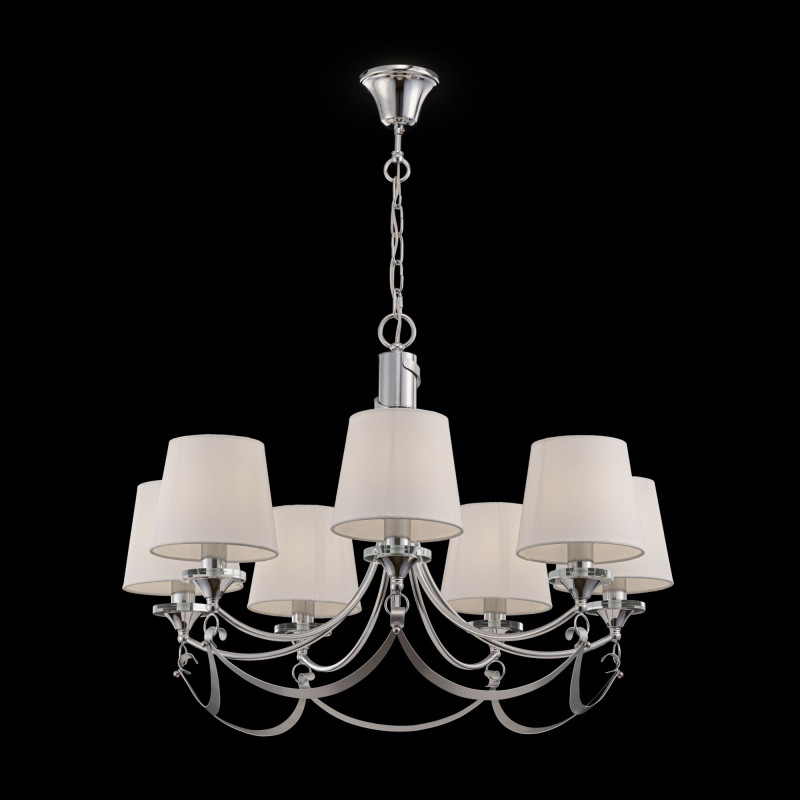 Подвесная люстра Freya Ariana FR5081PL-07CH, диаметр 76 см, хром