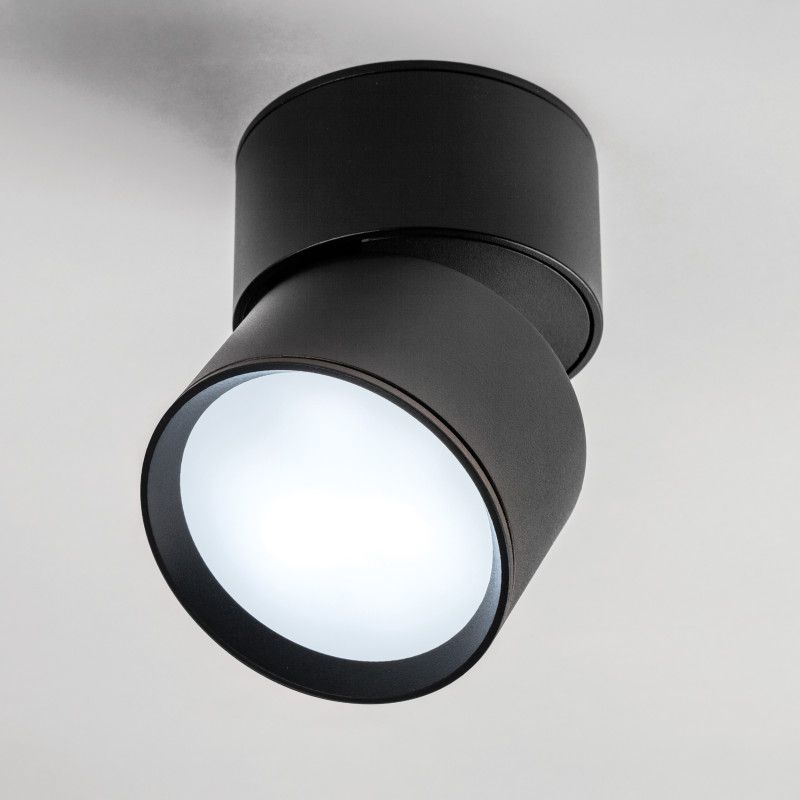 Спот *8*-9,6 см, *LED*9W, 3000/4000/6000K, Lightstar Acuto 215837, черный