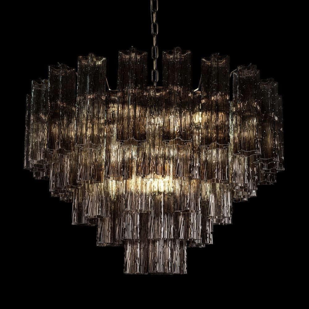 Подвесная люстра 80 см, Loft IT Murano 10580/800 Smoke, бронза