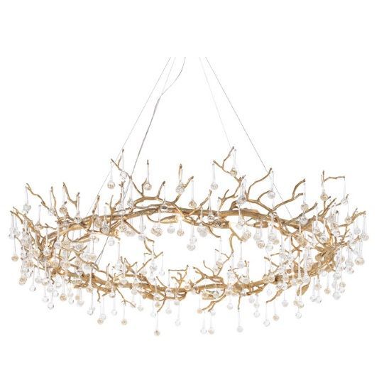Светильник потолочный ElegantLight DZN-5395 БРОНЗА  D1000/H300/16/G9/40W TWIG 25-05