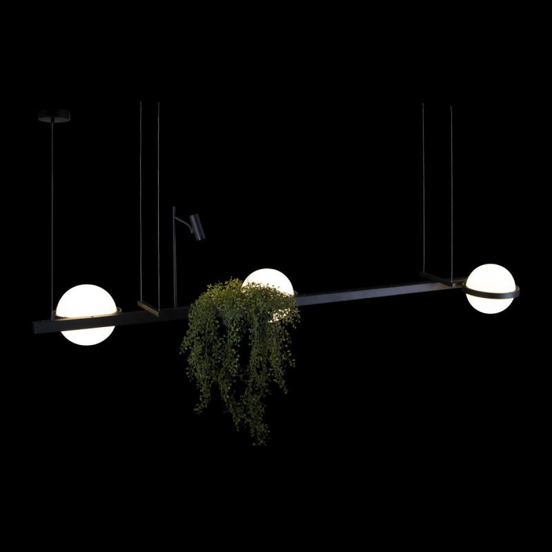 Светильник 195*49,5 см, 4*LED*W, 3000К Loft It 10121/C Jardin, Черный