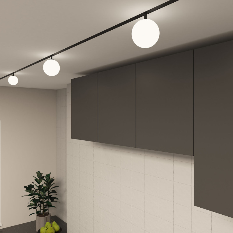 Светильник на шине 13*19,5 см, LED * 5W, 3000-6500К, Denkirs Smart Moon DK8051-BK, черный