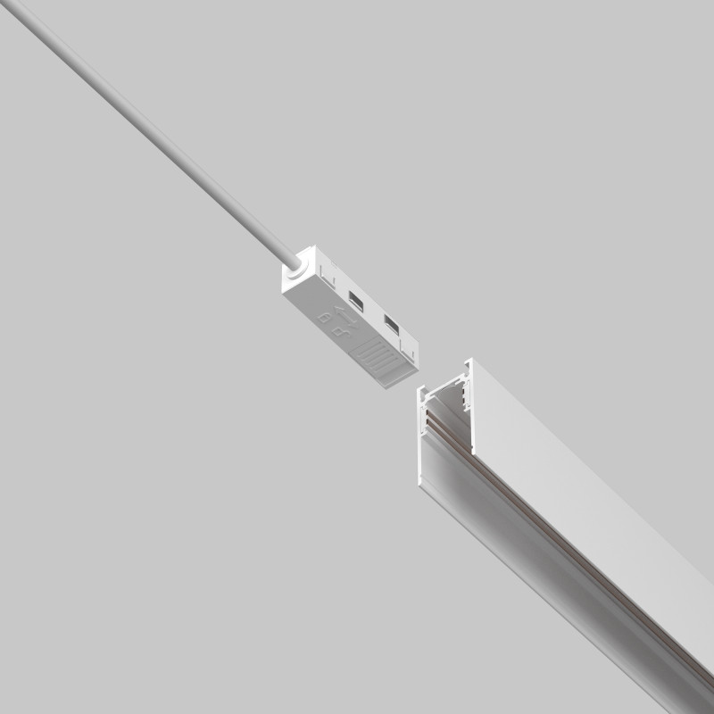 Подвод питания 35*1,7*1,9 см, Maytoni Technical Accessories for tracks Exility TRA034B-42W-1 белый