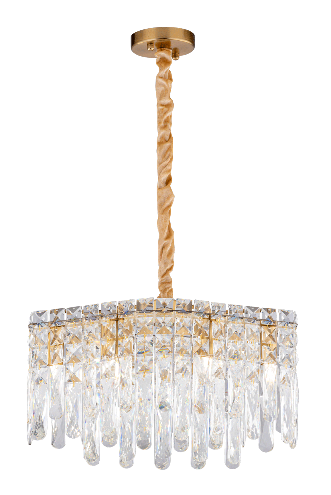 Люстра 480*300*410, 6*E14, 40W NewRgy Cristallo 5611P/6A PLATING BRASS+CLEAR, PLATING BRASS+CLEAR