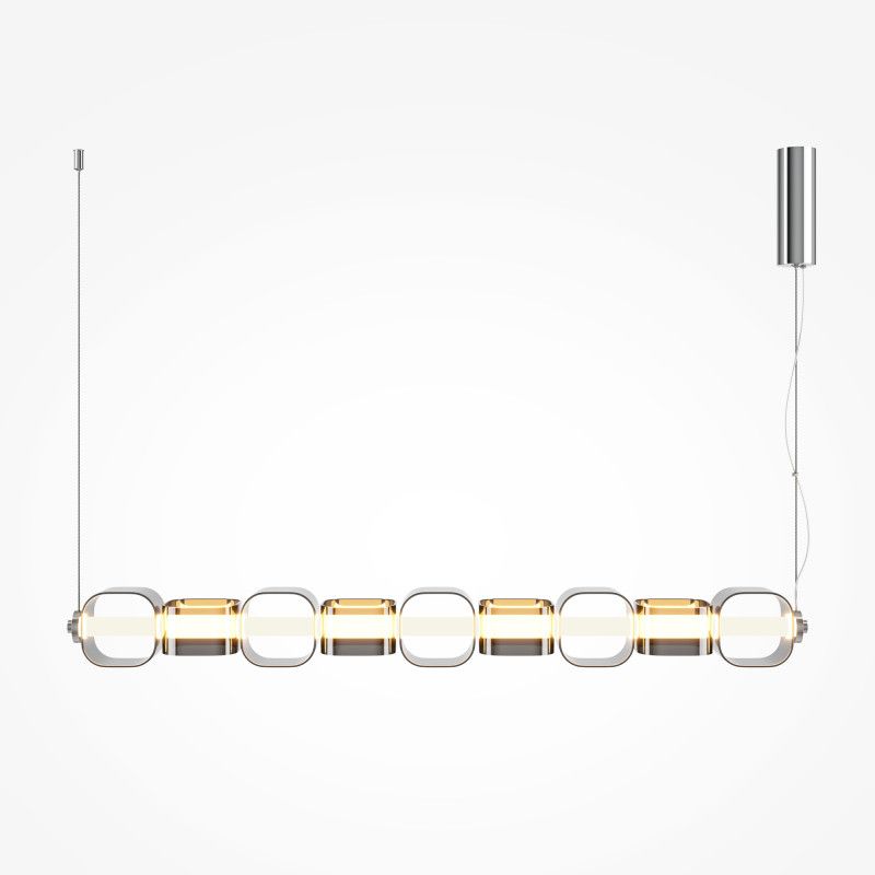 Подвесной светильник 12*18*330 см, LED*22W, 3000K, Maytoni Ritmo MOD381PL-L45CH3K, хром