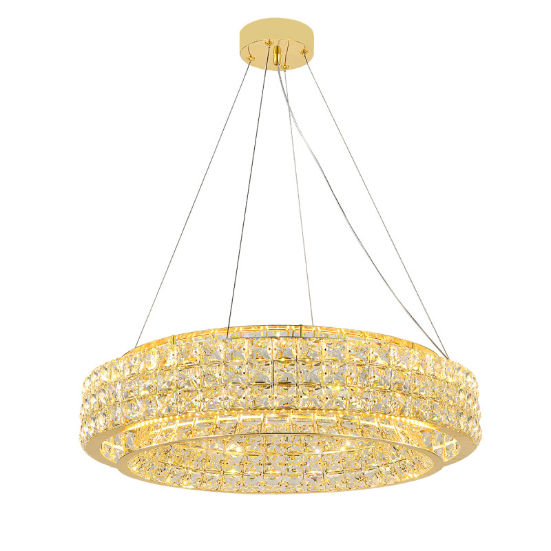 Подвесная люстра 60 см, 130W, 3000-6000K, Indigo Valore 12044/B/1P Gold V000099L, золото, 12044/B/1P Gold